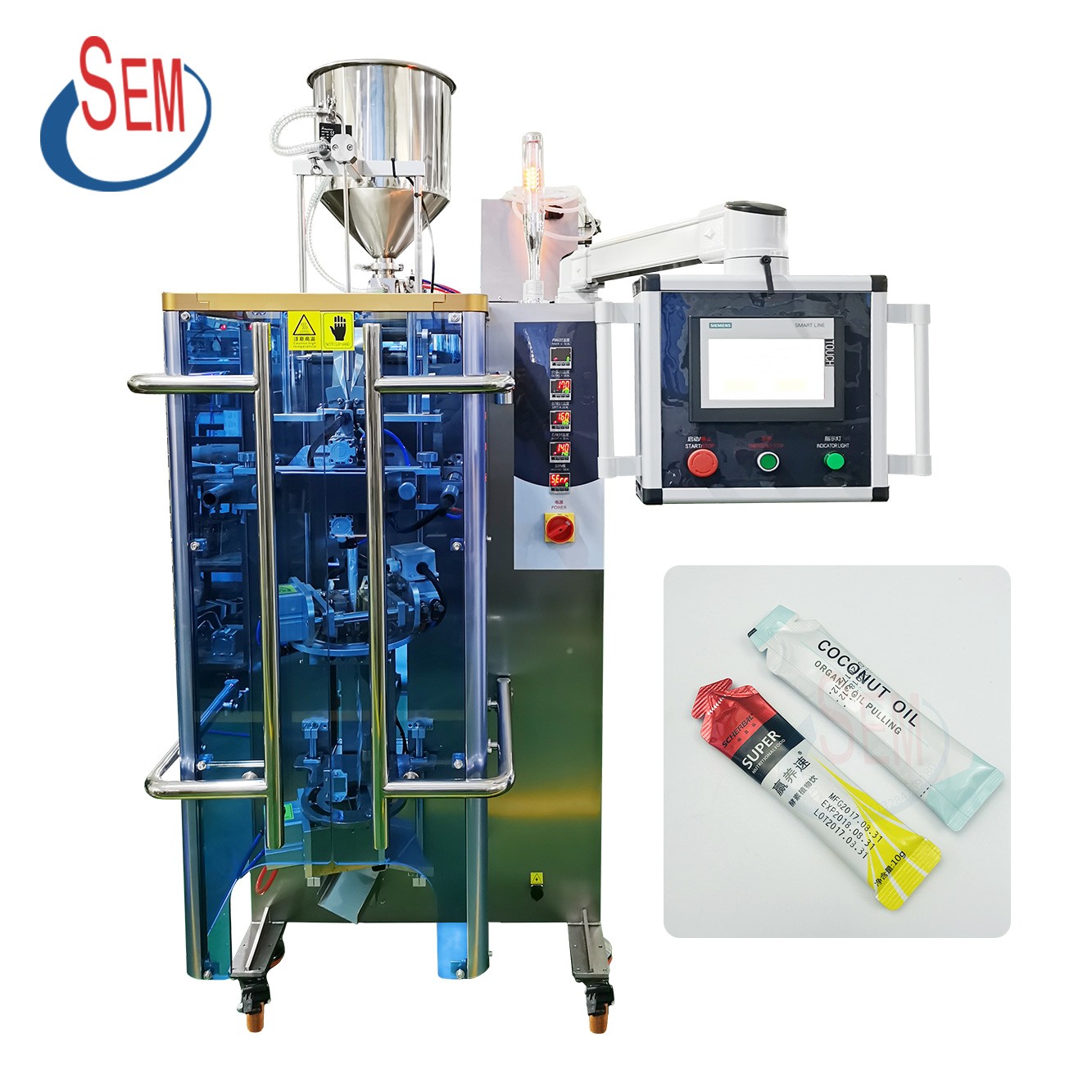 Envelope Sachet sauce / pasty liquid filling packing machine