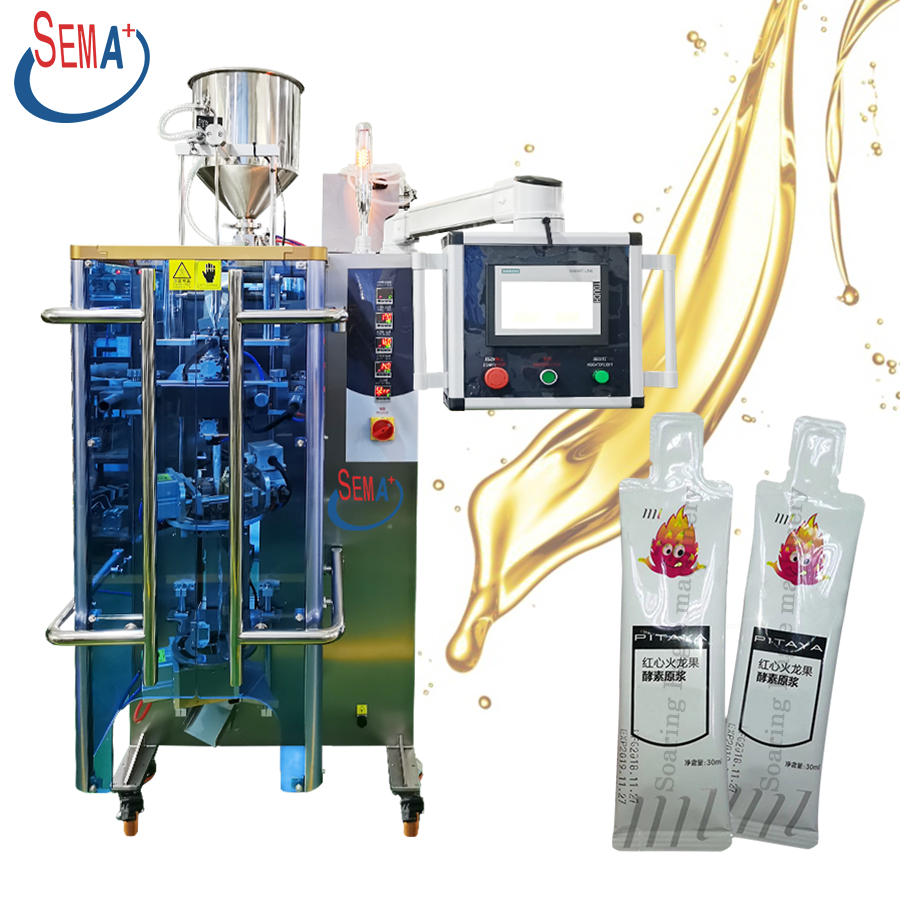 1-60ML Sauce Tomato Sauce Fruit Juice Shaped Back Sealing Bag Packaging Machine