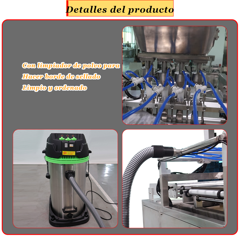 Máquina de embalaje multicapa de 4 pastillas de polvo de proteína de Lactoferrina de azúcar de café en polvo totalmente automática
