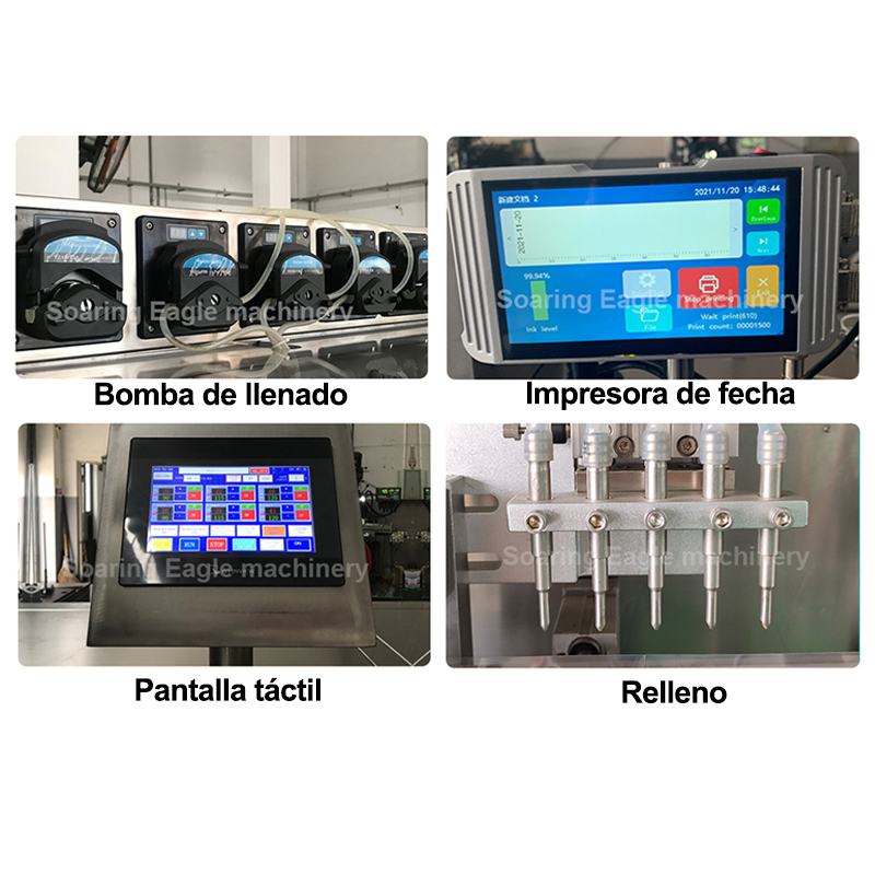 Máquina automática de llenado y embalaje sellado de ampollas de plástico en miniatura de dosis única de líquido en forma de botella de plástico