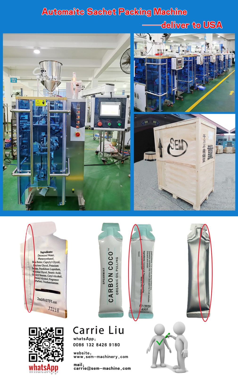 1-20ML sauce ketchup water fruit juice shaped bag sachet packing machine