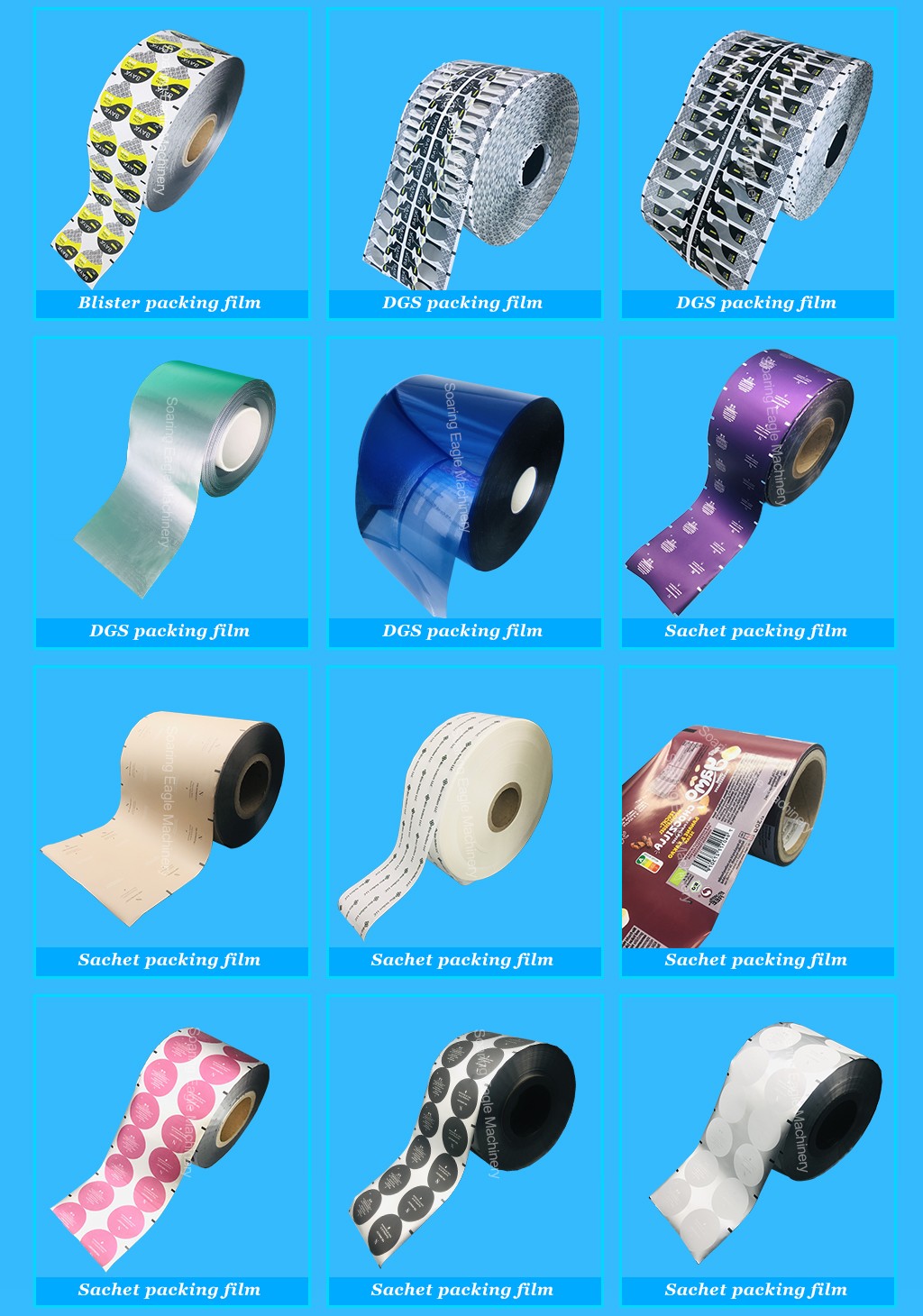 OEM/ODM Flexible Waterproof Plastic Film PET/PP/PE Bubble Tea Cup Sealing Roll Film For paper plastic cup