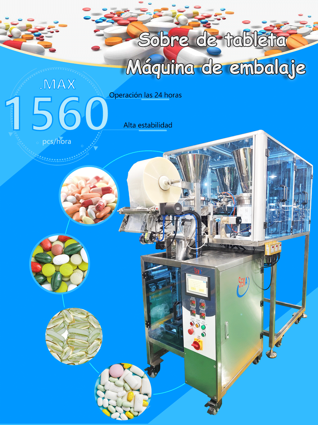 Llenado automático de diferentes tabletas, una pequeña bolsa, fábrica de frijoles de alta velocidad, precio de la máquina de embalaje de bolsas pequeñas