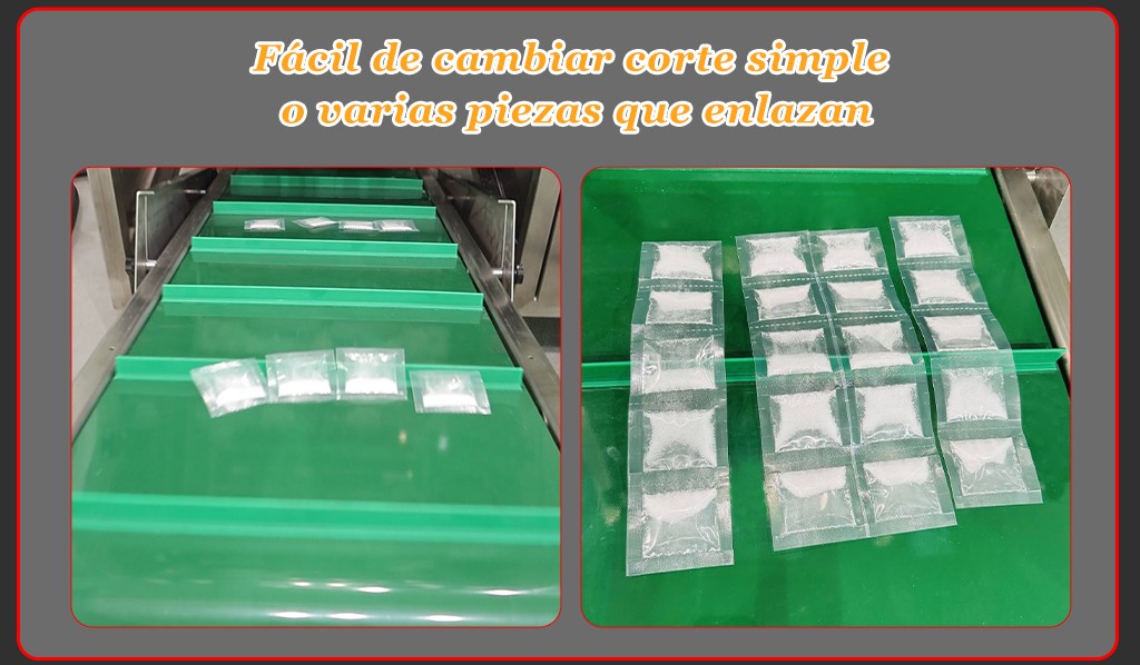 Máquina de embalaje multicapa de 4 pastillas de polvo de proteína de Lactoferrina de azúcar de café en polvo totalmente automática
