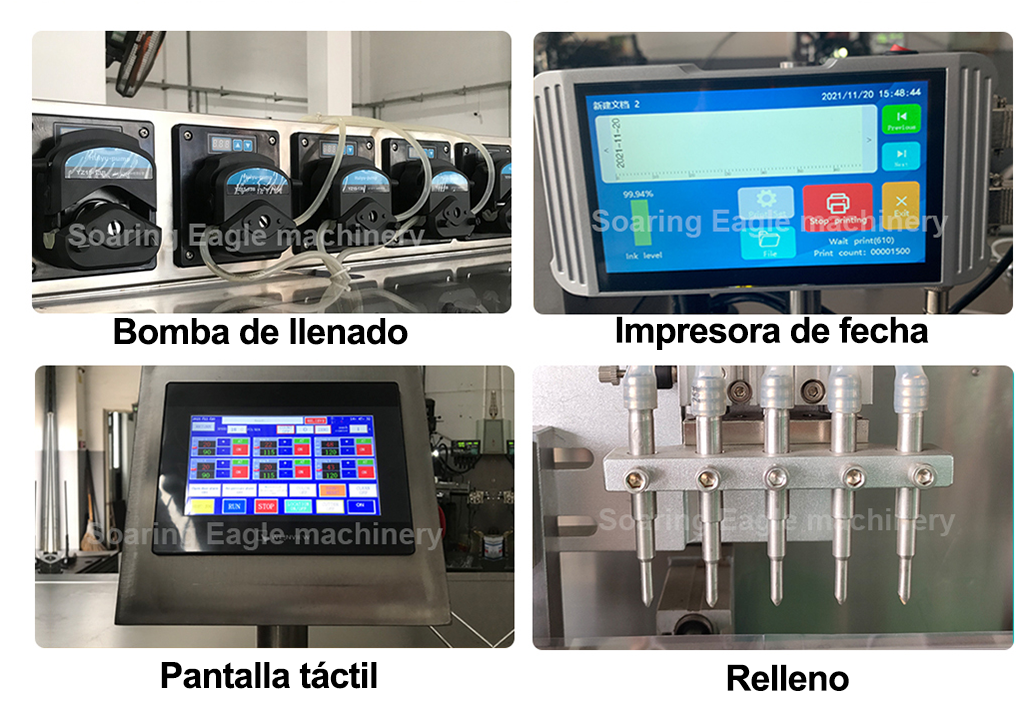 Máquina automática de llenado y embalaje sellado de ampollas de plástico en miniatura de dosis única de líquido en forma de botella de plástico